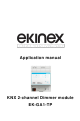 Ekinex EK-GA1-TP Applications Manual