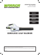 WARRIOR WEP8130LB Operator's Manual