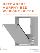 BREDABEDS MURPHY BED W/ RIGHT HUTCH Manual