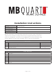 MB QUART Polaris Ranger Installation Instructions Manual