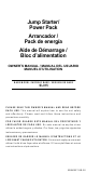 Schumacher SL015 Owner's Manual