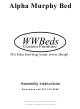 WWBeds Alpha Murphy Assembly Instructions Manual