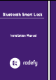 radefy Bluetooth Smart Lock Installation Manual