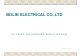 BOLIN ELECTRICAL CO. PERSON PS-155AP Manual