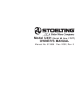 Polar Ware STOELTING U431 Owner's Manual