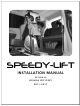 SPEEDY-LIFT SP-HDA11 Installation Manual