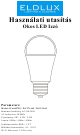 ELDLUX WA602709 User Manual