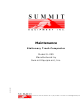 SUMMIT EQUIPMENT S-V95 Maintenance Manual