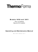 Thermo Forma 3950 Operating And Maintenance Manual