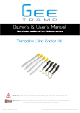 Gee Tramp Trampoline Wind Anchor Kit Owner's Manual