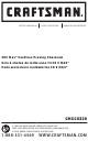 Craftsman CMCCS320 Instruction Manual