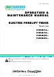 UniCarriers FRSB14-8 Operation & Maintenance Manual