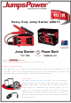 ArnosMater Jumps Power AMG15 Quick Start Manual