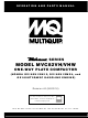 MQ Multiquip Mikasa MVC82VH Operation And Parts Manual
