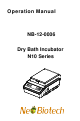 NeoBiotech N10 Series Operation Manual