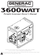 Generac Power Systems 1576-0 Owner's Manual