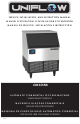 UniFlow Maxx Ice UIM225NB Service, Installation, And Instruction Manual