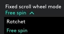 Set a fixed scroll wheel mode