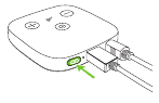 Connecting the TV Connector to the hearing aids 1