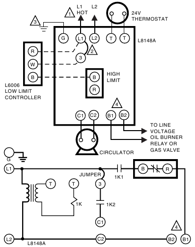 Honeywell Aquastat L8148A Installation Guide | ManualsLib