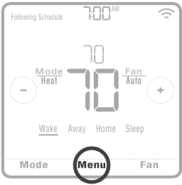 Advanced menu options