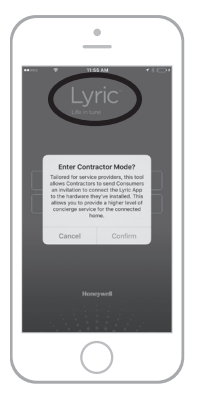 Enter Contractor Mode Step 1