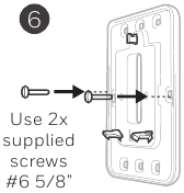 Optional Decorative Cover Plate installation Step 2