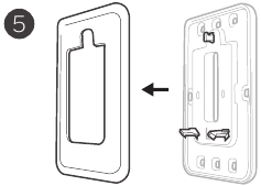 Optional Decorative Cover Plate installation Step 1