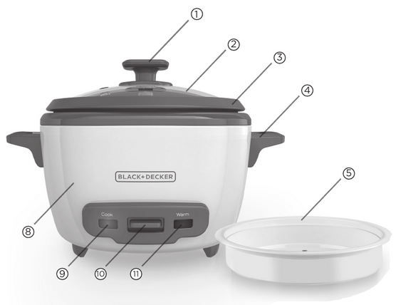 Black and Decker Rice Cooker RC516 Manual ManualsLib