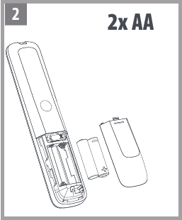 Installing the Batteries Step 2