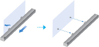 DETACHING THE SOUNDBAR FROM THE WALL