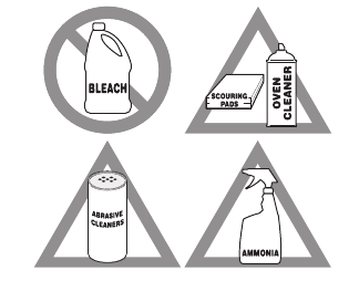 Figure 13: Use cleaners with caution