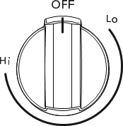 Figure 7: Keep warm knob