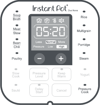 Symbols on instant pot best sale duo nova