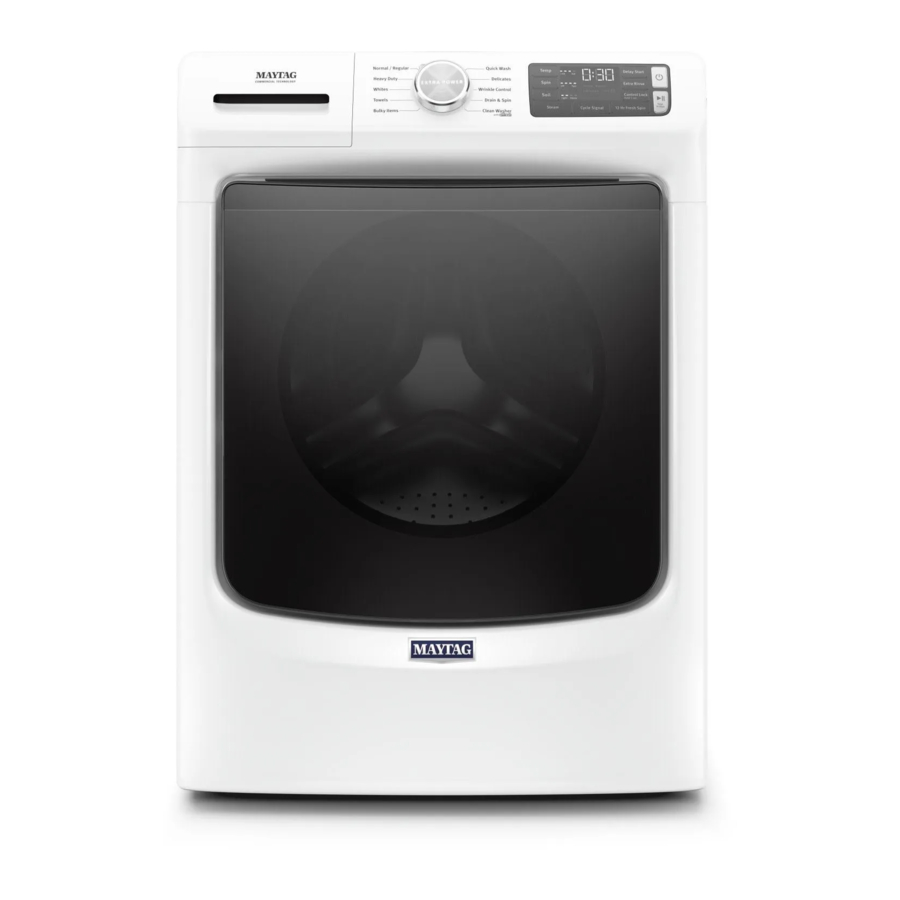 MayTag Front Load Washer Cycle Guide ManualsLib