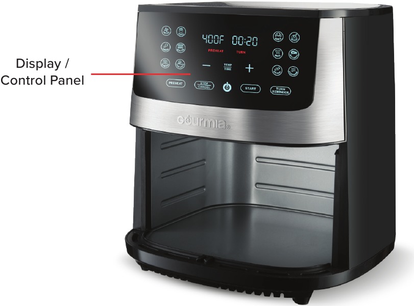 Gourmia 8qt Digital Air Fryer GAF838 Manual ManualsLib