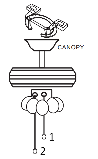 INSTALLING RECEIVER IN CEILING FAN Step 2