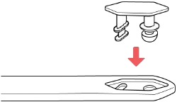 Moving the clasp from the small to large wristband