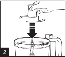 How to Use Chopping/Mixing Blade Step 2