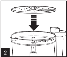 How to Use Reversible Slicing/Shredding Disc Step 2