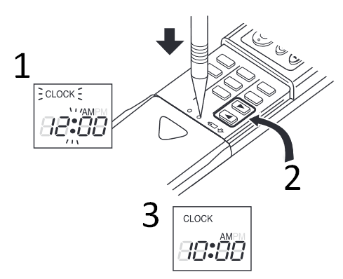 Setting current time Step 1