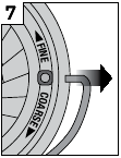 ADJUSTING CONICAL BURRS Step 7