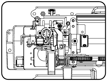 Noisy - take up lever adjustment