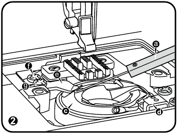 Play of shuttle driver shaft Step 2