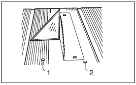 Adjusting positive stops Step 1