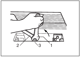 Installing saw blade Step 1