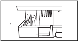 Storing accessories Step 1