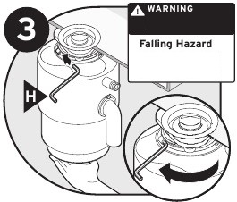 Removal of old disposer Step 2
