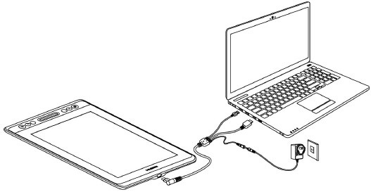 Connected with 3-in-1 Cable