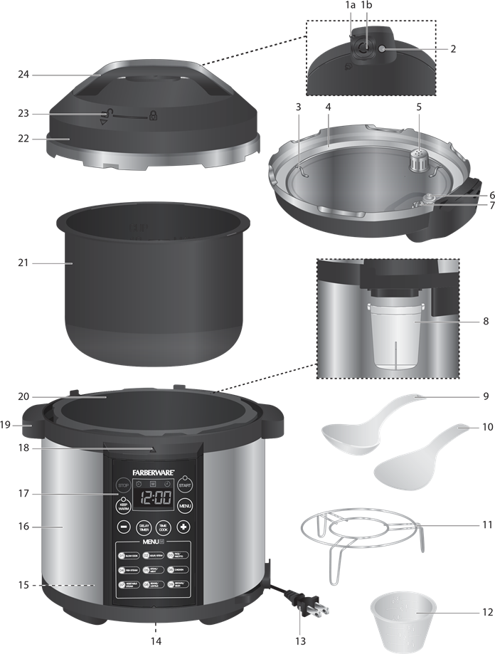Farberware WMCS6004W Pressure Cooker Manual ManualsLib